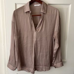 Lush medium size shirt, cream color, casual, very good condition